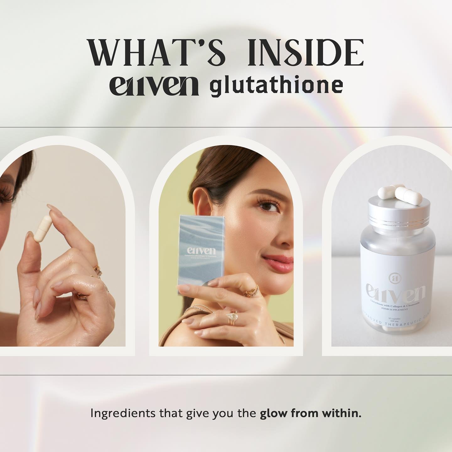 E11VEN Opitac Glutathione with Chamomile and Marine Collagen 30 Capsules