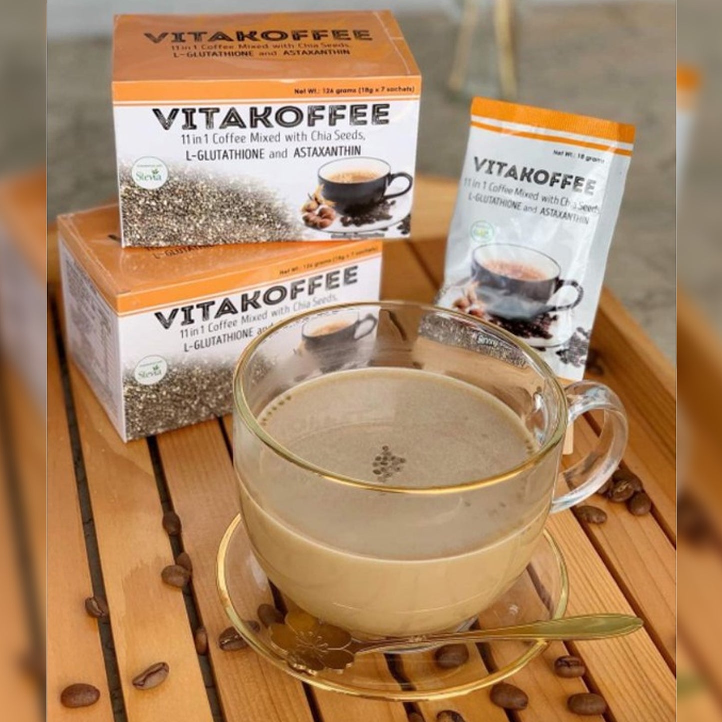 Vitakoffee 2 Sachet - 11in1 Coffee Mix With Chia Seeds