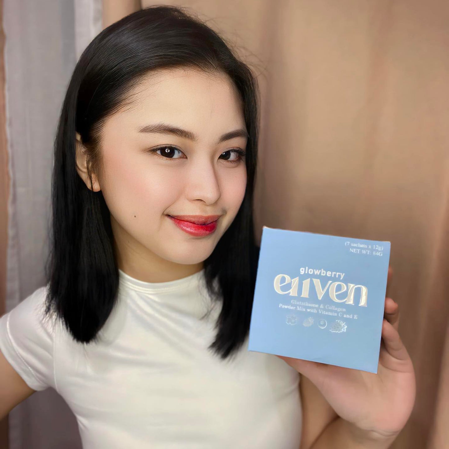 E11VEN Glowberry Collagen and Glutathione Drink 7 Sachets