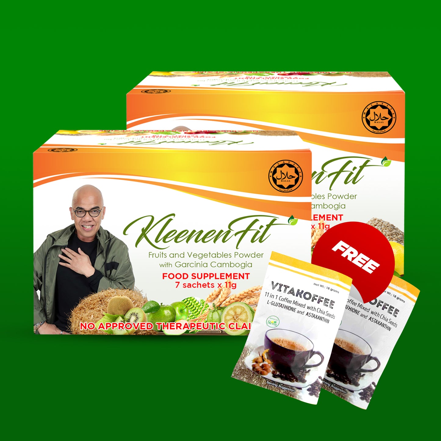 KLEENENFIT™ - Plant Fibers and Prebiotics for Better Gut Microbiome 7sachets | 11,000mg/sachet