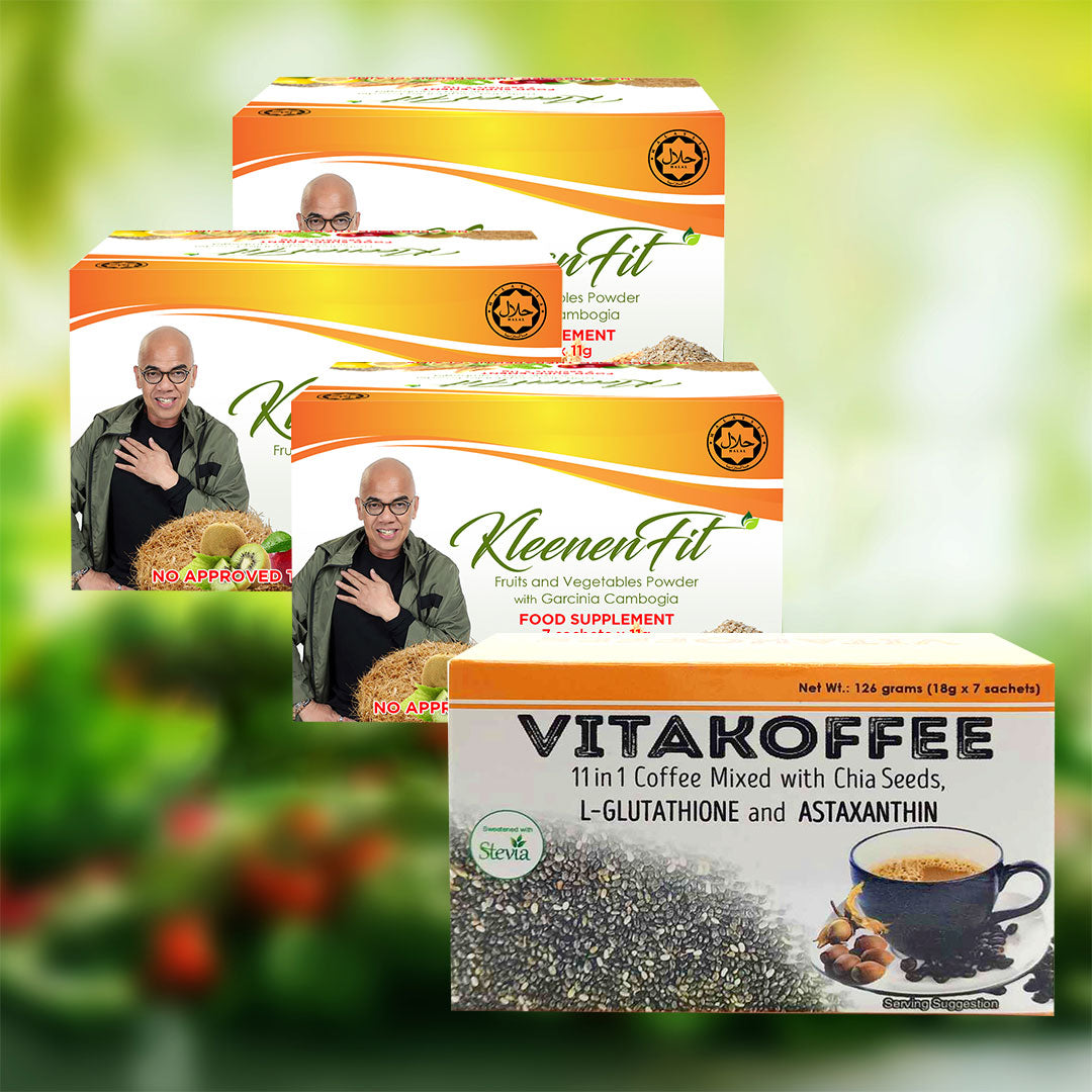 3 Boxes - KLEENENFIT + Free Vitakoffee