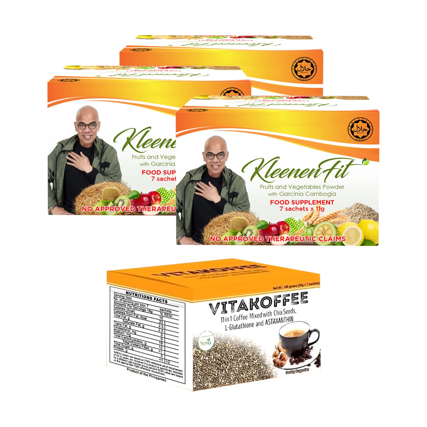 KLEENENFIT™ - Plant Fibers and Prebiotics for Better Gut Microbiome 7sachets | 11,000mg/sachet