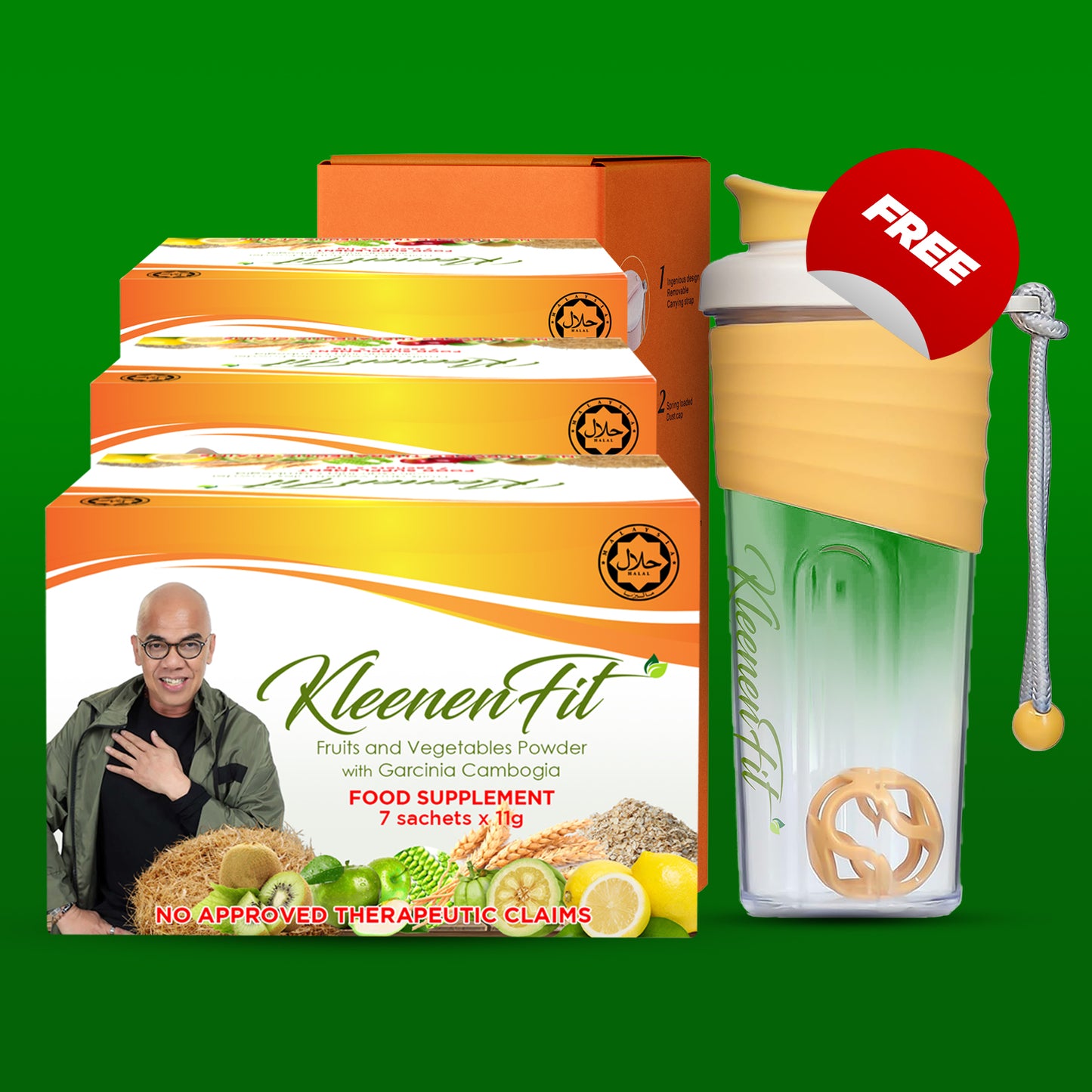 KLEENENFIT™ - Plant Fibers and Prebiotics for Better Gut Microbiome 7sachets | 11,000mg/sachet