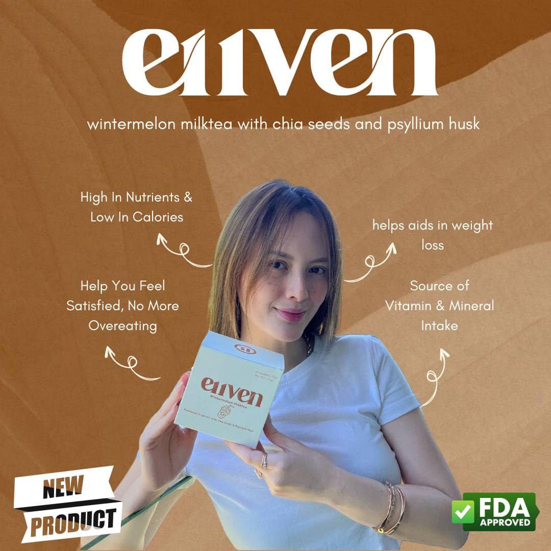 E11VEN Wintermelon Milktea with Chia Seed Powdered Drink 7 Sachets