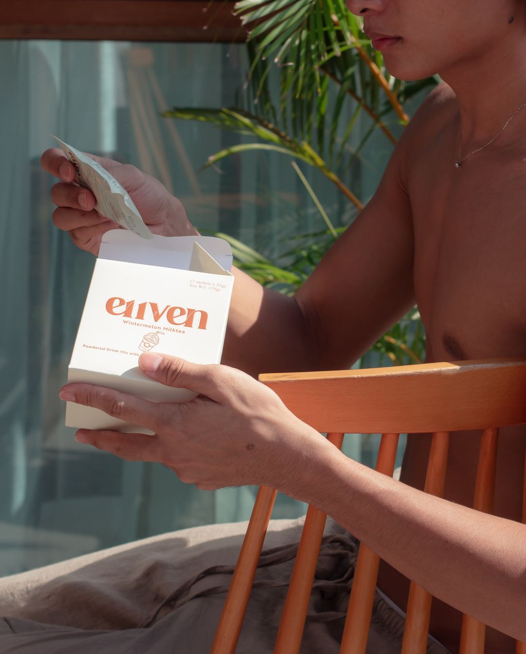 E11VEN Wintermelon Milktea with Chia Seed Powdered Drink 7 Sachets