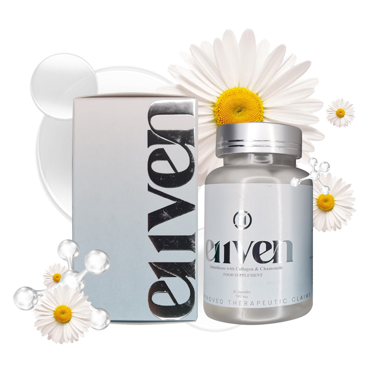 E11VEN Opitac Glutathione with Chamomile and Marine Collagen 30 Capsules