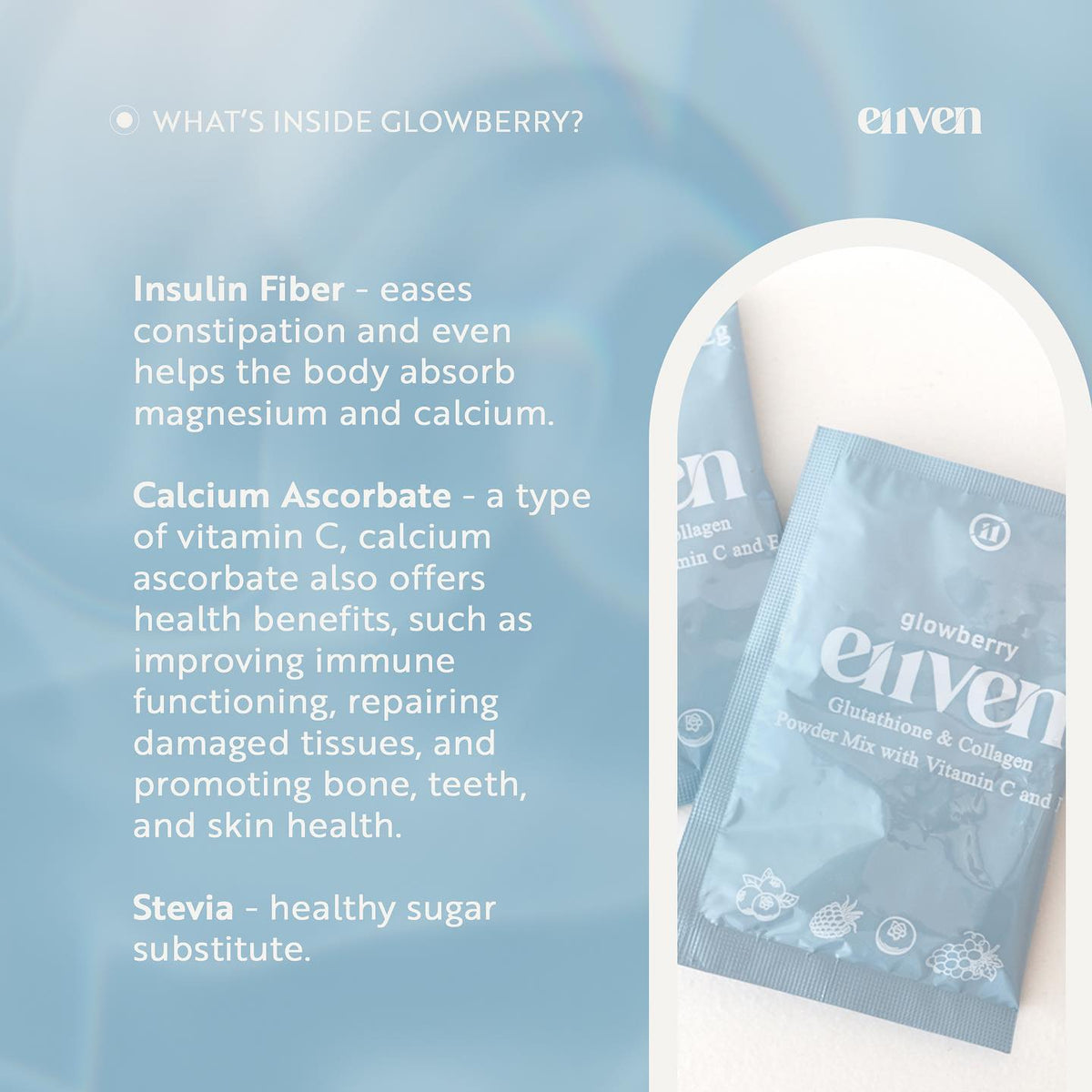 E11VEN Glowberry Collagen and Glutathione Drink 7 Sachets