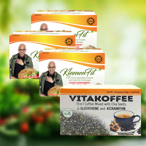 3 Boxes - KLEENENFIT + Free Vitakoffee