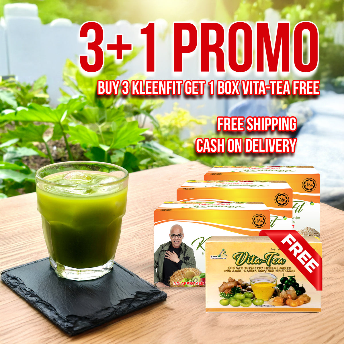 KLEENENFIT™ - Prebiotics and Plant Fiber drink for Gut Health & Colon Cleansing 7sachets | 11,000mg/sachet