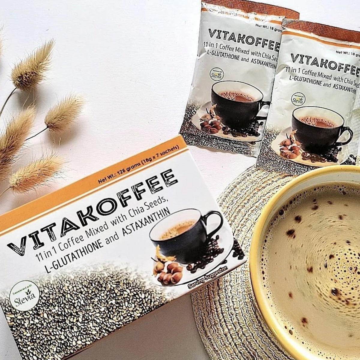 Vitakoffee with Chia Seeds and Stevia 7 Sachets