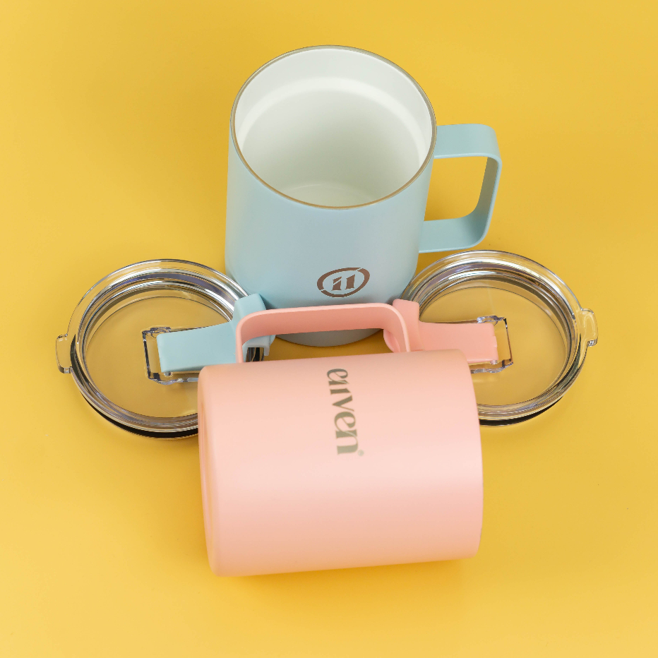 [Limited Edition] E11VEN® Thermal Ceramic Lined Mug 12oz - Double Wall Stainless Steel Thermal Mug