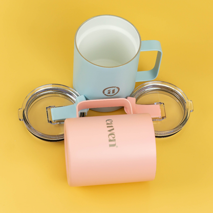 [Limited Edition] E11VEN® Thermal Ceramic Lined Mug 12oz - Double Wall Stainless Steel Thermal Mug